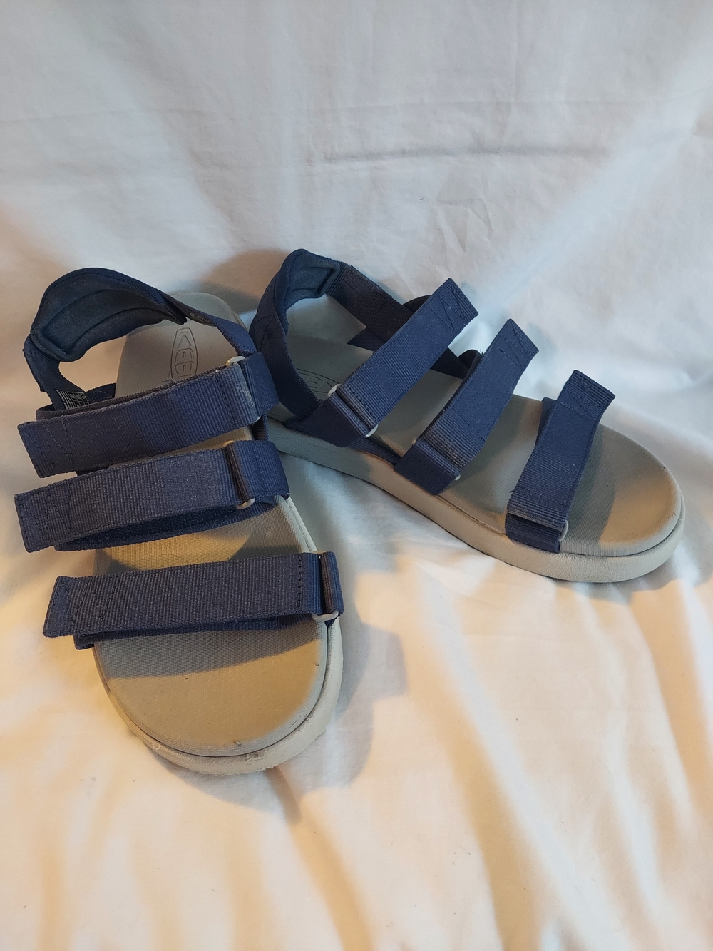 KEEN Women's Elle Strappy Platform Sandals Blue Depths Cobalt Size 9